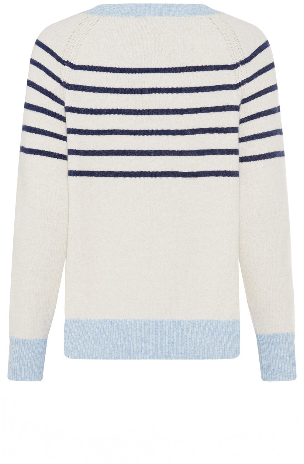 Beige and Blue Striped Henny Jumper