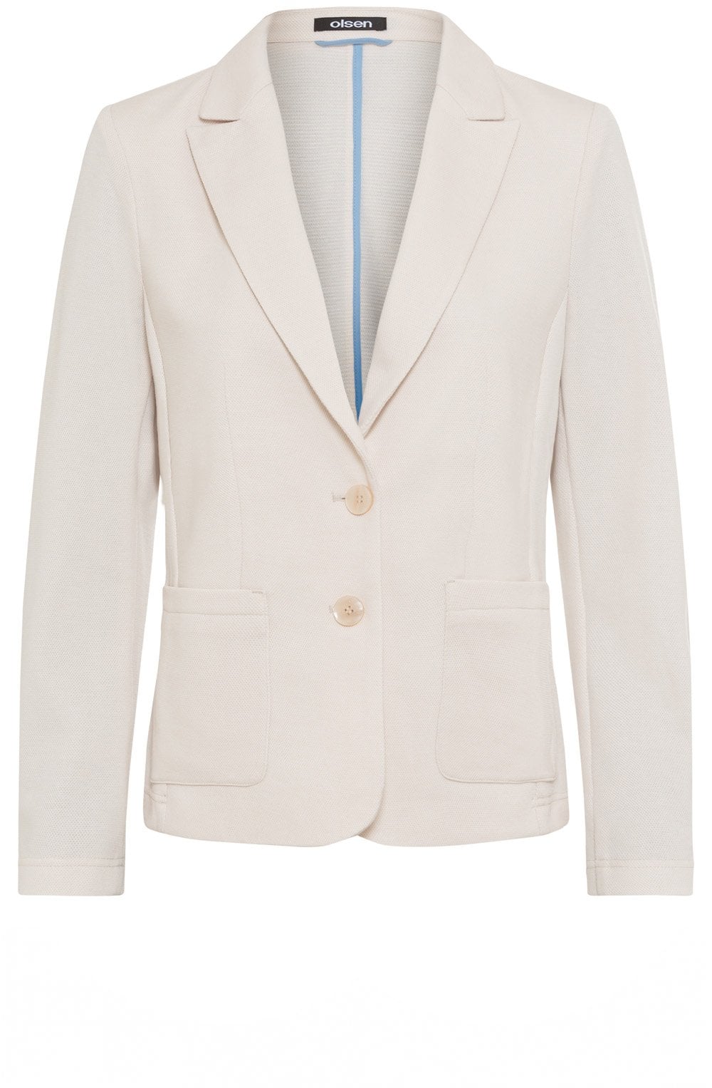 Beige Jersey Blazer