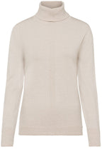 Beige Polo Neck Jumper
