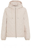 Beige Quilted Water Repellent Coat