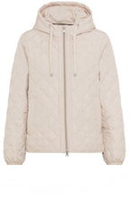 Beige Quilted Water Repellent Coat