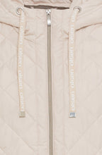 Beige Quilted Water Repellent Coat
