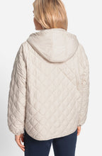 Beige Quilted Water Repellent Coat