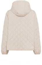 Beige Quilted Water Repellent Coat