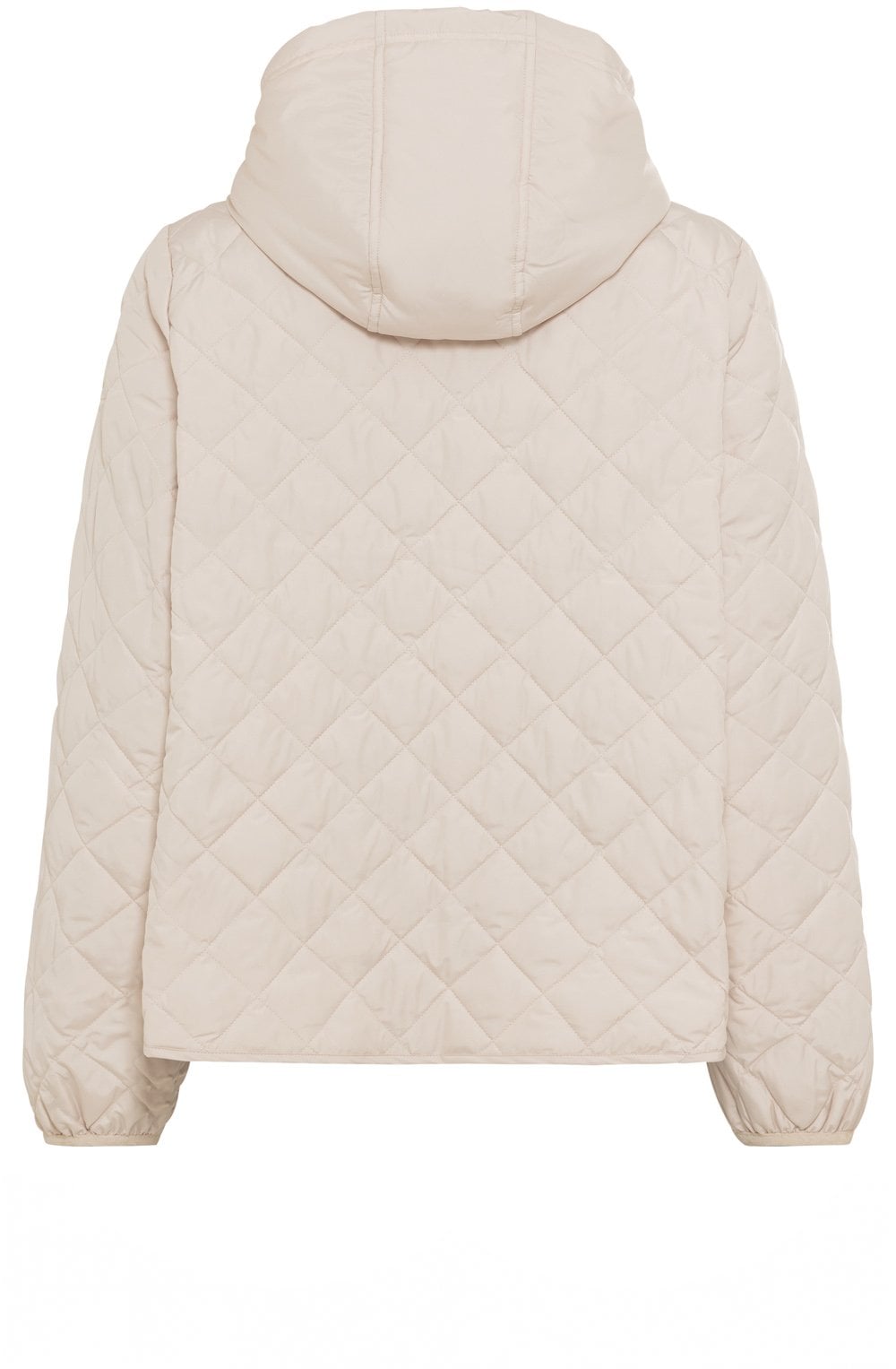 Beige Quilted Water Repellent Coat