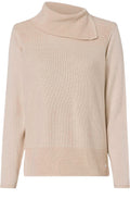 Beige Roll Neck Jumper