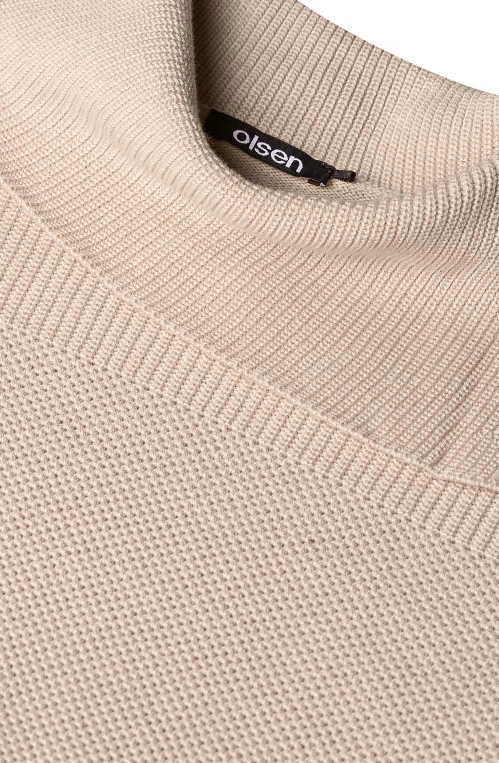 Beige Roll Neck Jumper