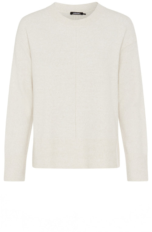 Beige Seam Detailed Cora Jumper