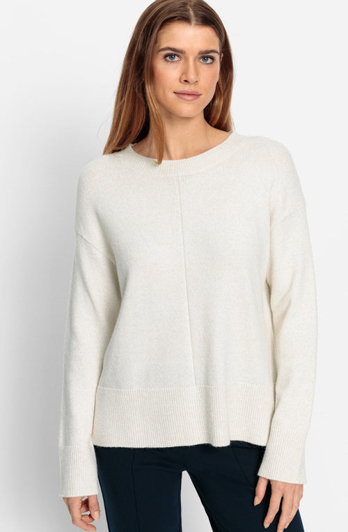 Beige Seam Detailed Cora Jumper