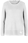 Beige Textured Knit Sweater
