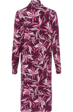 Berry Floral Design Dress