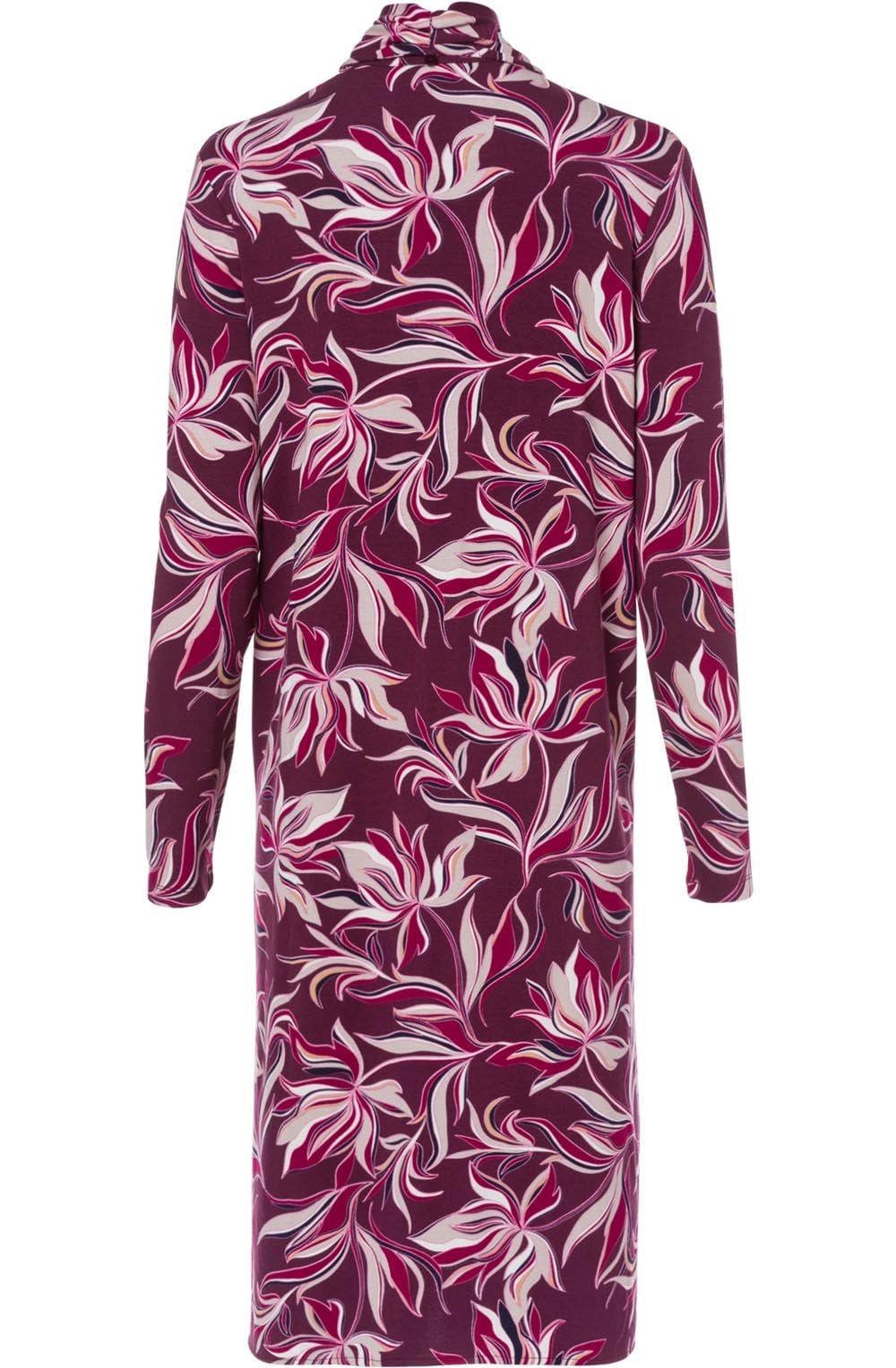 Berry Floral Design Dress