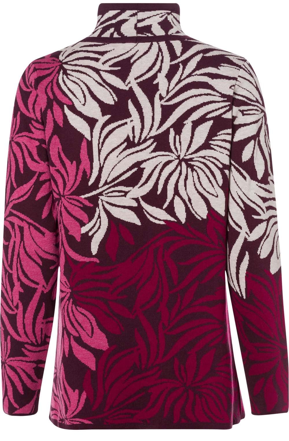 Berry Floral Design Jumper