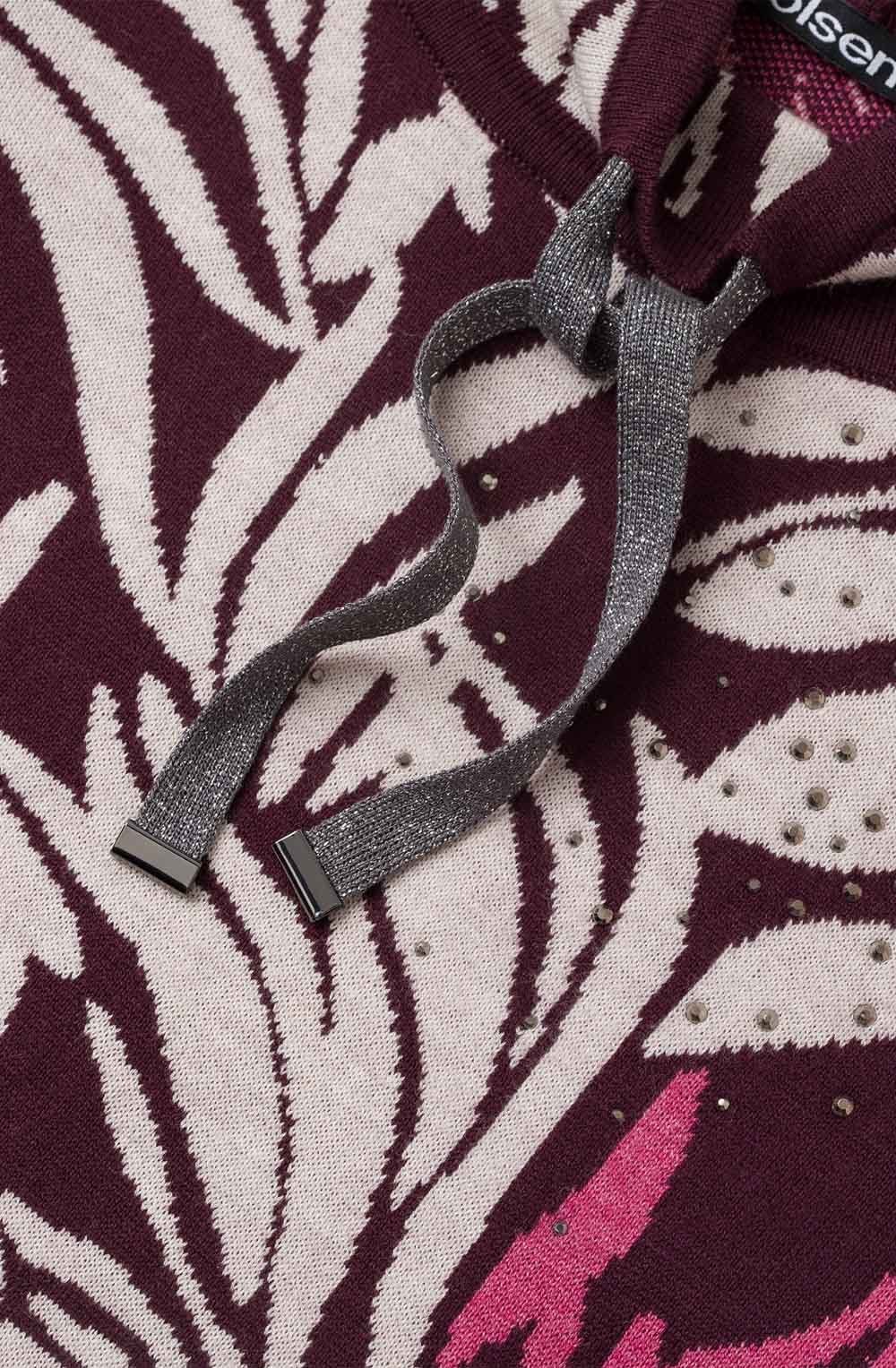 Berry Floral Design Jumper