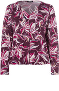 Berry Floral Design Top