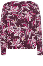 Berry Floral Design Top