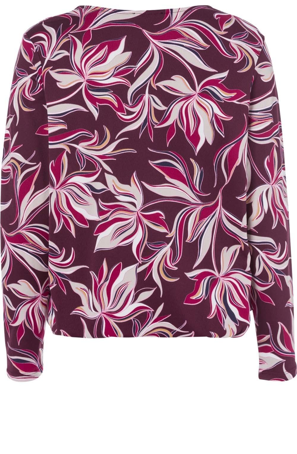 Berry Floral Design Top