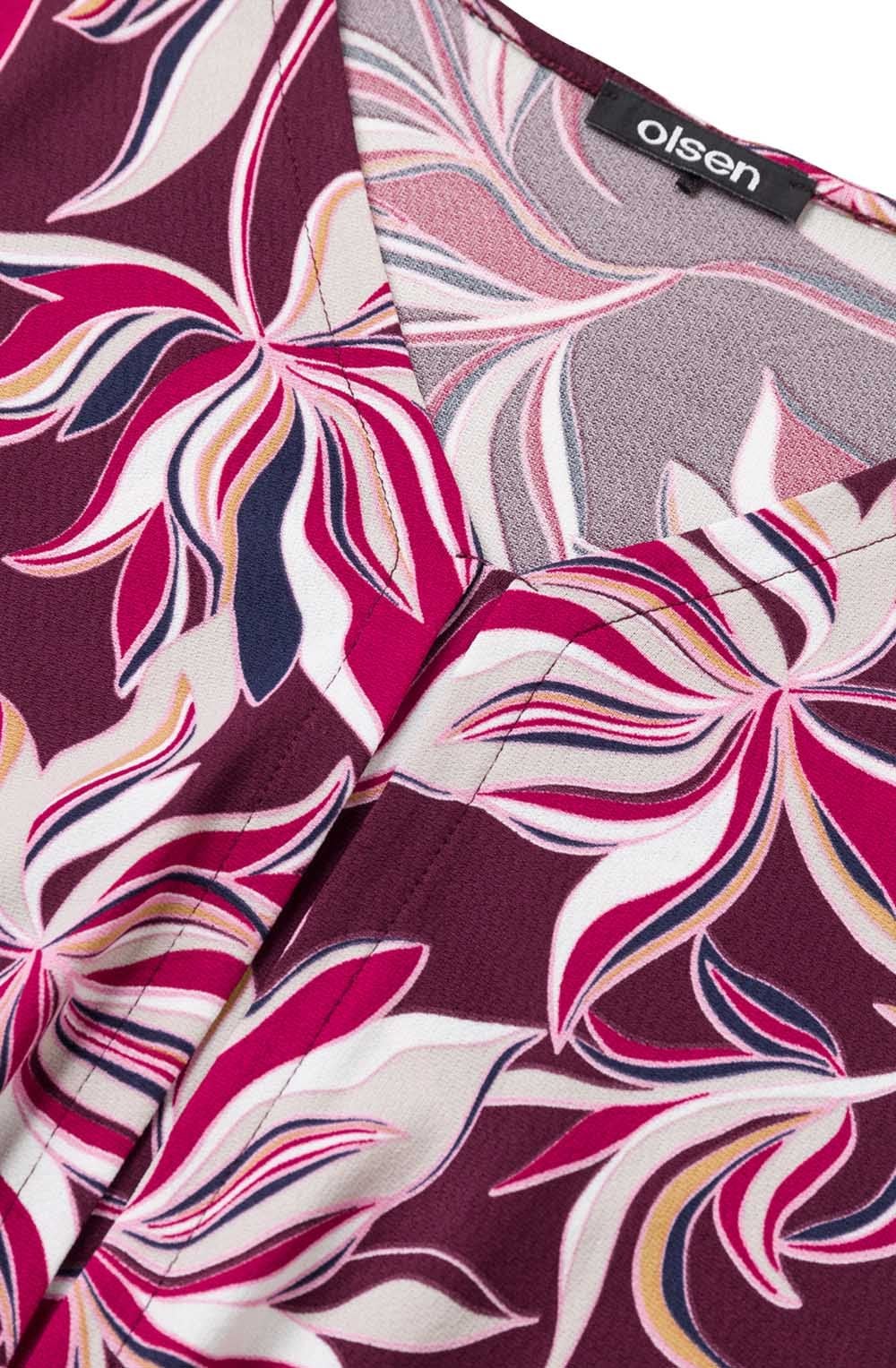 Berry Floral Design Top