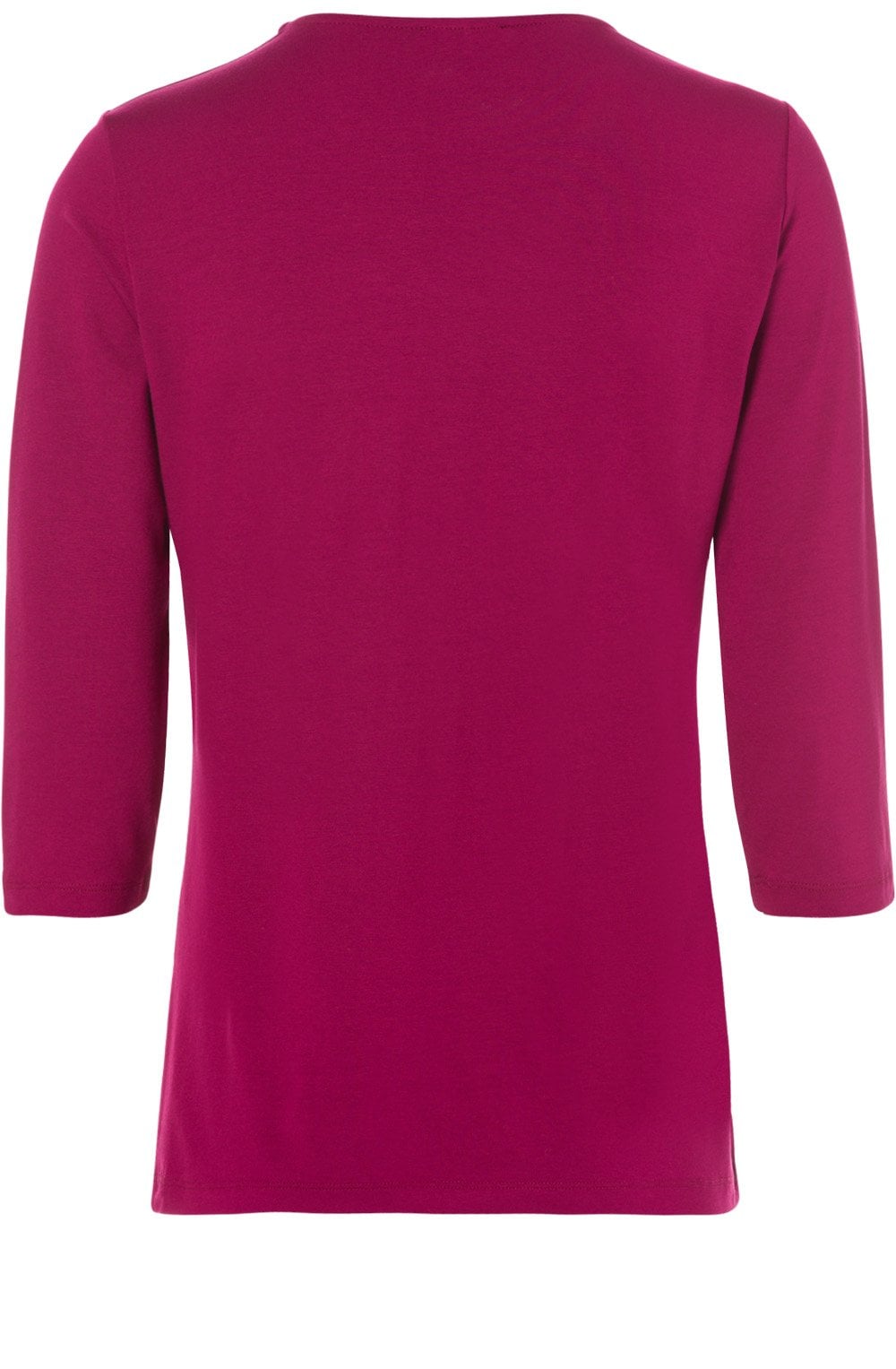 Berry Jersey V Neck Top
