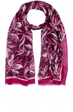 Berry Pink Patterned Scarf