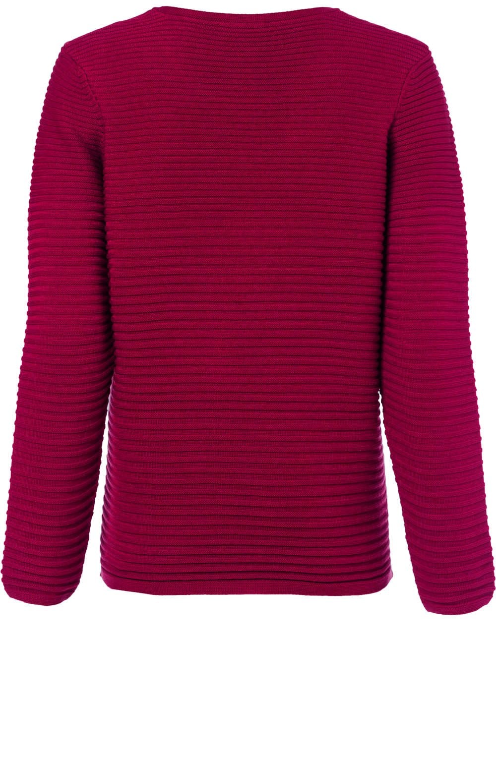 Berry Ribbed Knit Jumper