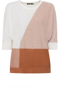 Biscotti Colour Block Knit Chloe Pullover