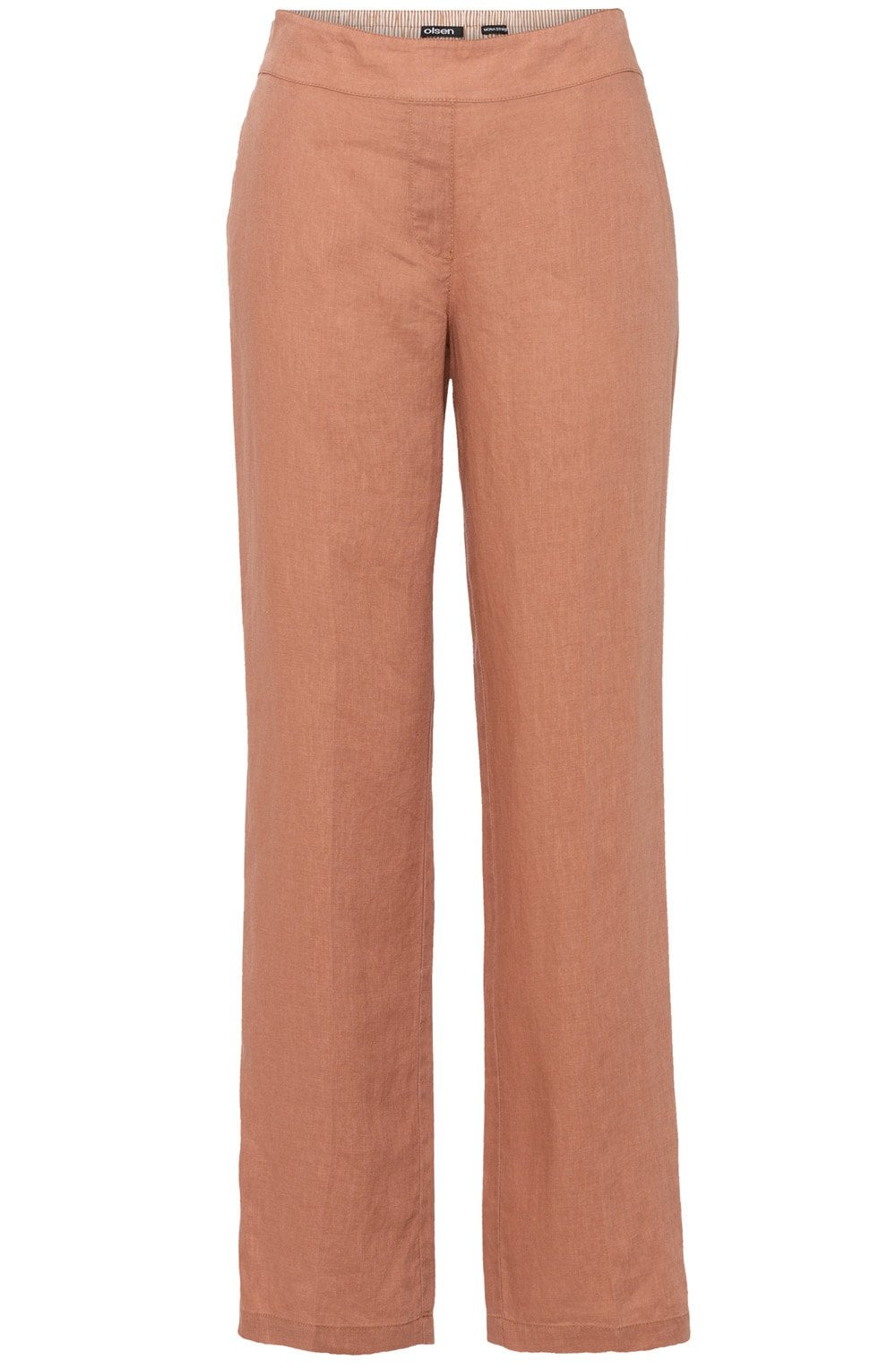 Biscotti Mona Straight Fit Linen Trousers