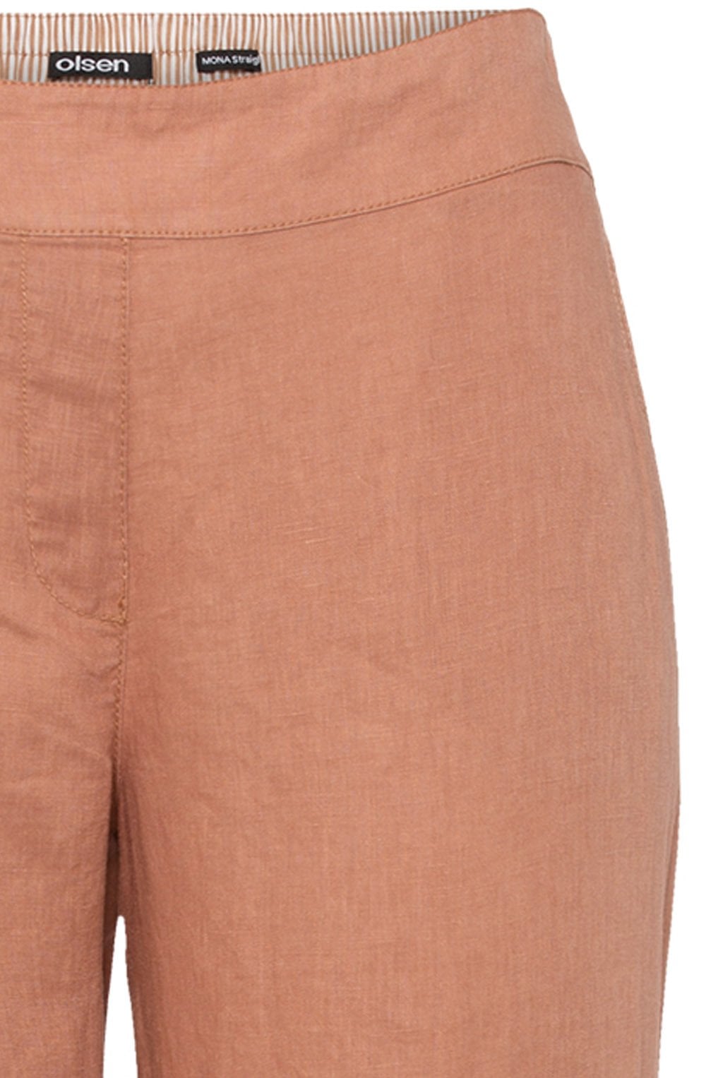 Biscotti Mona Straight Fit Linen Trousers