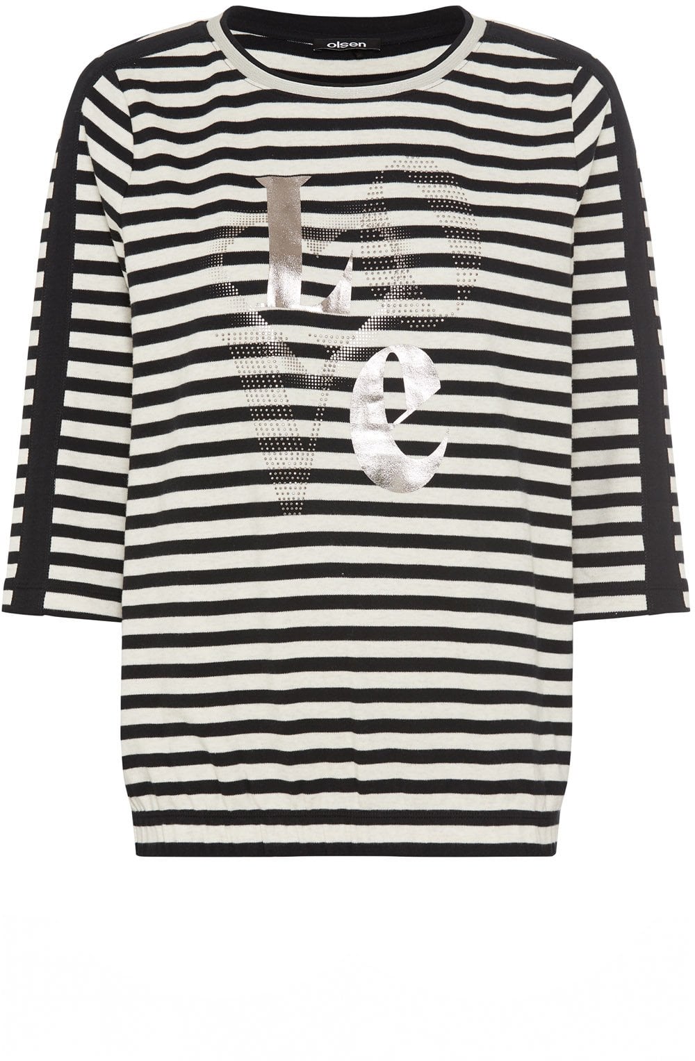 Black and Canvas Beige Love Clara Sweatshirt