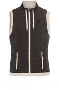 Black and Cream Reversible Gilet