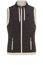 Black and Cream Reversible Gilet
