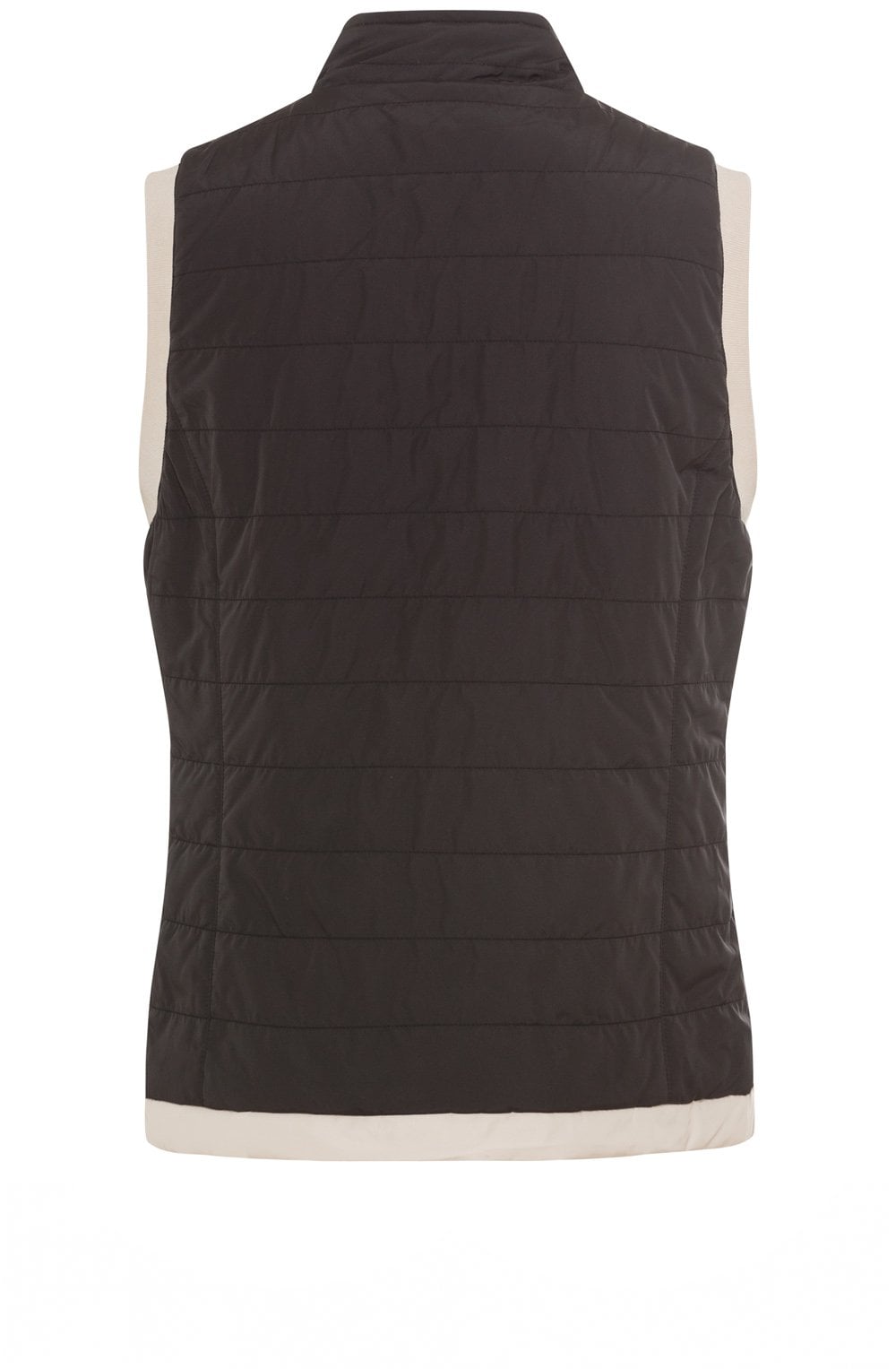 Black and Cream Reversible Gilet