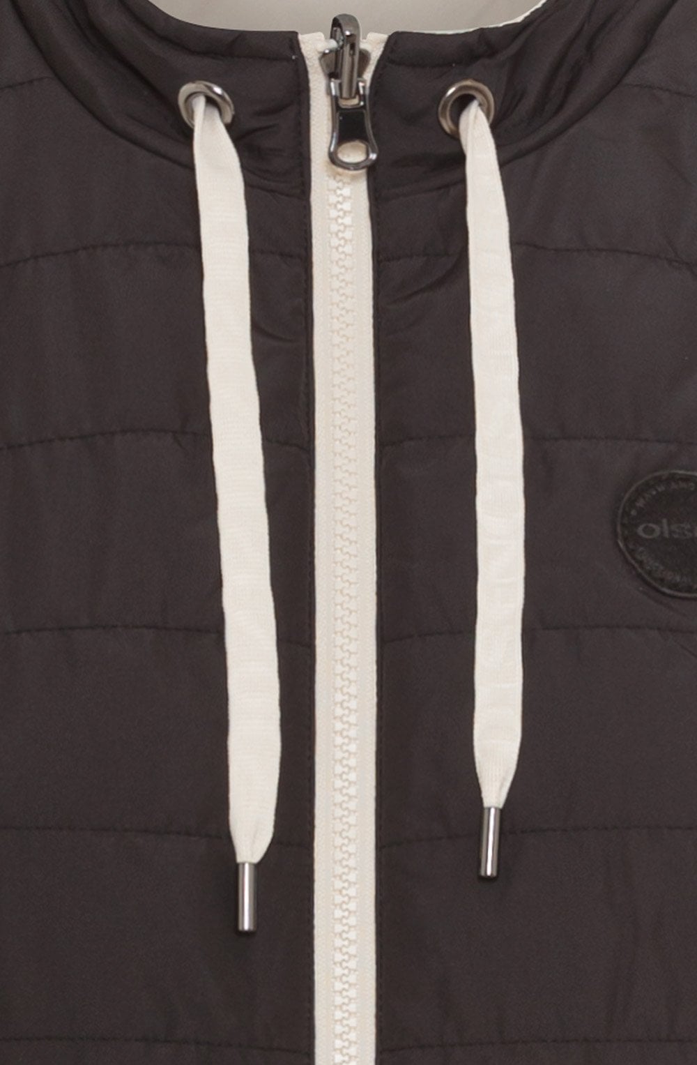 Black and Cream Reversible Gilet