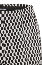 Black and Off White Jersey Mona Bootcut Trousers