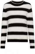 Black and White Shimmer and Fur Henny Jumper