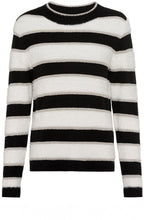Black and White Shimmer and Fur Henny Jumper
