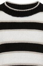 Black and White Shimmer and Fur Henny Jumper