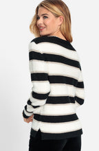 Black and White Shimmer and Fur Henny Jumper