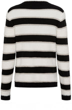 Black and White Shimmer and Fur Henny Jumper