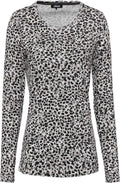 Black and White Spotted Print Top