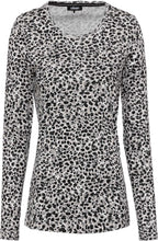 Black and White Spotted Print Top