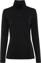 Black Casual Long Sleeve Turtleneck