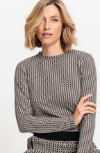 Black Chevron Jersey Edda Top