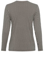 Black Chevron Jersey Edda Top