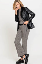 Black Chevron Pia Bootcut Trousers