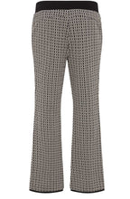 Black Chevron Pia Bootcut Trousers