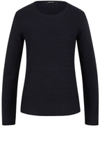 Black Contrasting Knit Sweater