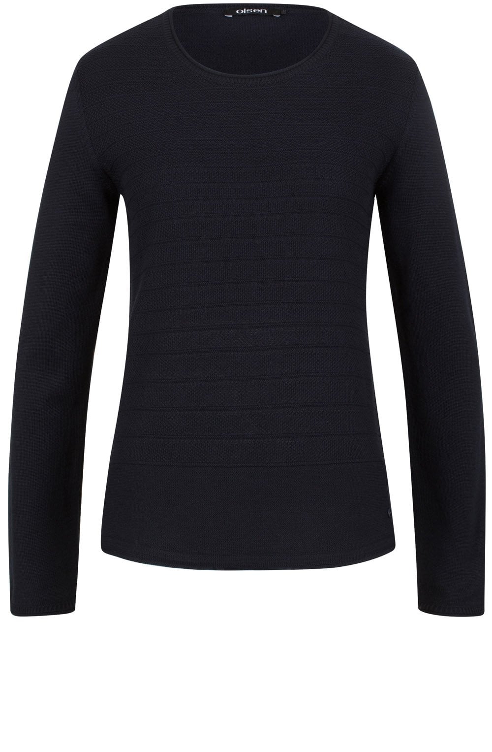 Black Contrasting Knit Sweater