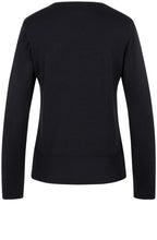 Black Contrasting Knit Sweater