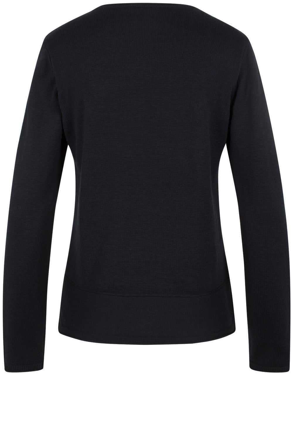 Black Contrasting Knit Sweater